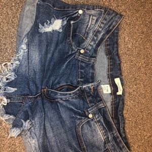 Size 7 denim shorts.